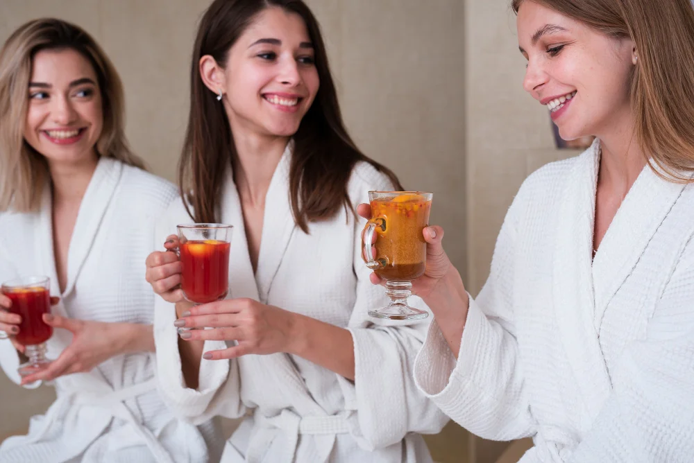 friends enjoying aruba spa packages